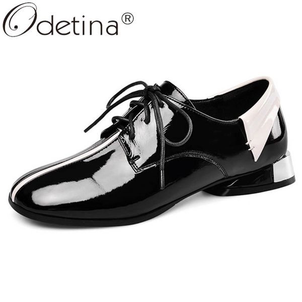 odetina women fashion cross-tied cow leather derby shoes ladies new square toe block chunky heel mixed colors casual shoes, Black
odetina women fashion cross-tied cow leather derby shoes ladies new square toe block chunky heel mixed colors casual shoes, Black