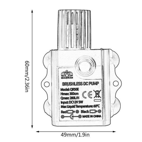 decdeal ultra-quiet mini brushless dc/usb water pump 5/12v 5-10w 250-400l/h lift 300cm submersible fountain aquarium circulating
decdeal ultra-quiet mini brushless dc/usb water pump 5/12v 5-10w 250-400l/h lift 300cm submersible fountain aquarium circulating