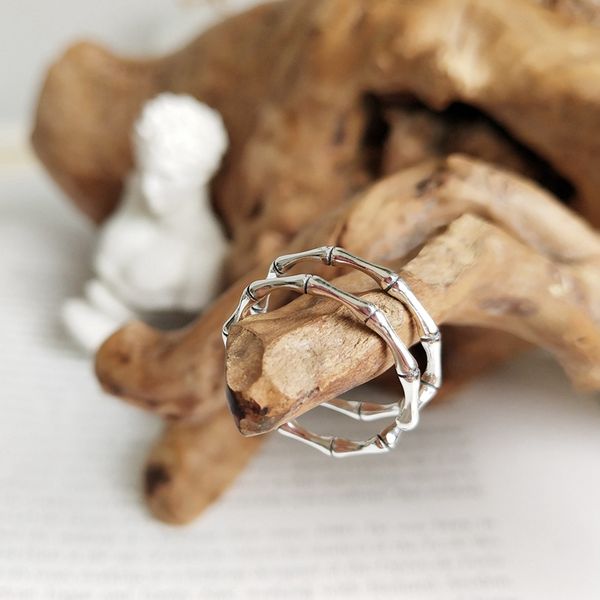 louleur 925 sterling silver bamboo burl double layer rings silver simple wild design exquisite open rings for women jewelry gift, Golden;silver
louleur 925 sterling silver bamboo burl double layer rings silver simple wild design exquisite open rings for women jewelry gift, Golden;silver