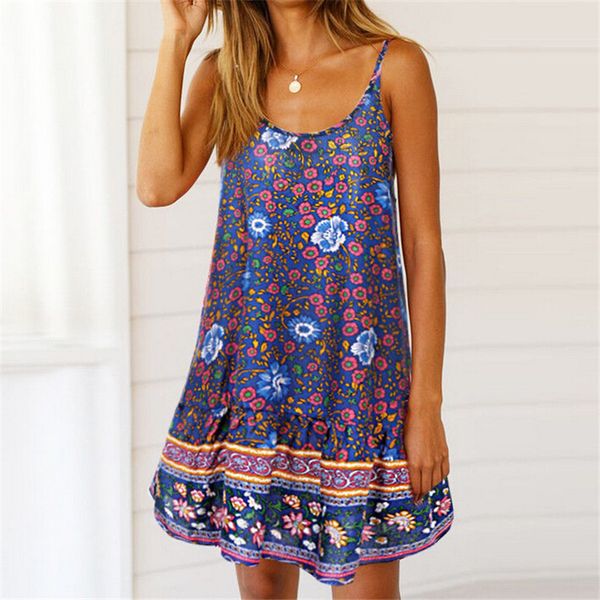2019 summer women floral printed sleeveless dresses casual evening party suspenders dress vintage boho short mini dress vestidos, Black;gray
2019 summer women floral printed sleeveless dresses casual evening party suspenders dress vintage boho short mini dress vestidos, Black;gray