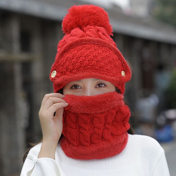 1 pc new knitted hat scarf caps winter neck cover warmer hats for men women multifunctional hats set with scarf and mask, Blue;gray
1 pc new knitted hat scarf caps winter neck cover warmer hats for men women multifunctional hats set with scarf and mask, Blue;gray