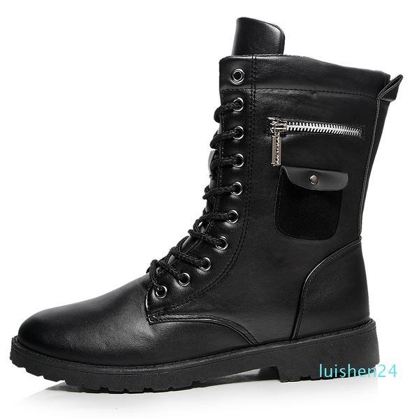 army boots men chain mens boots skull metal buckle lace up male motorcycle punk men's shoes rock 2019 l24, Black
army boots men chain mens boots skull metal buckle lace up male motorcycle punk men's shoes rock 2019 l24, Black