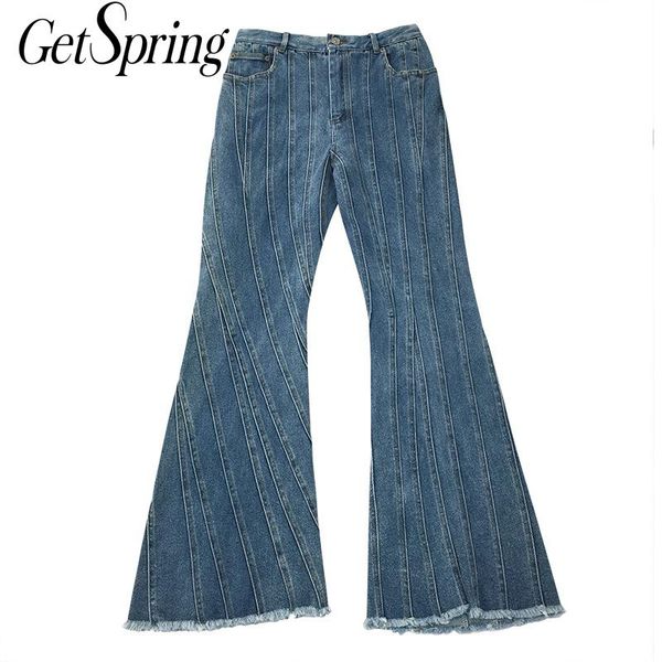 getspring women jeans tassel high waist flare pants all match vintage jeans woman high waist female trousers casual pant, Blue
getspring women jeans tassel high waist flare pants all match vintage jeans woman high waist female trousers casual pant, Blue