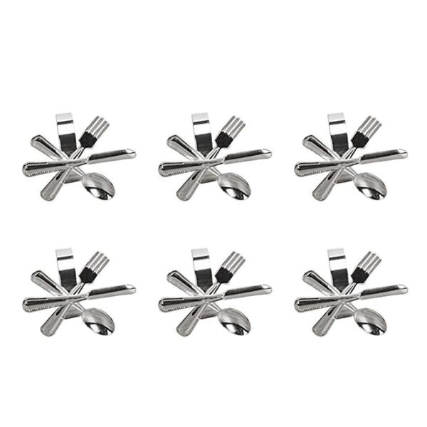 6 pack napkin buckle fork knife spoon silver napkin rings tableware holder for wedding party table decoration
6 pack napkin buckle fork knife spoon silver napkin rings tableware holder for wedding party table decoration