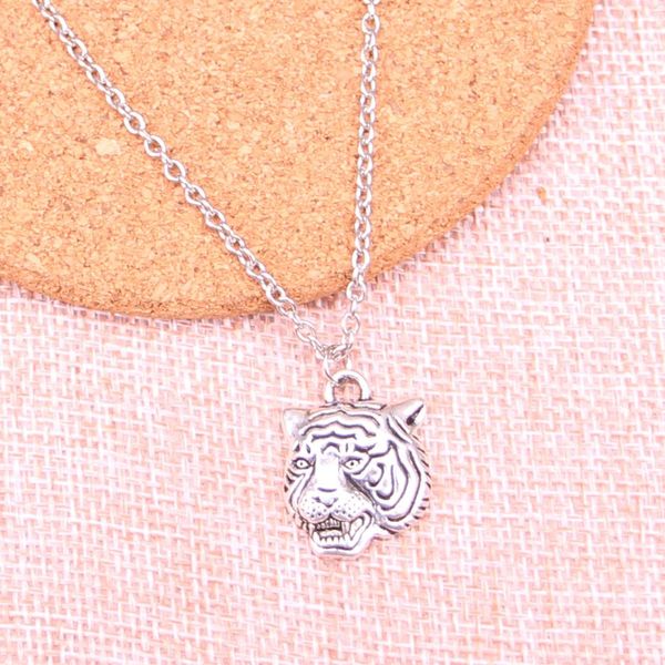 new fashion link chain necklace antique silver pendants 23*17mm angrily tiger head necklace for gift jewelry
new fashion link chain necklace antique silver pendants 23*17mm angrily tiger head necklace for gift jewelry
