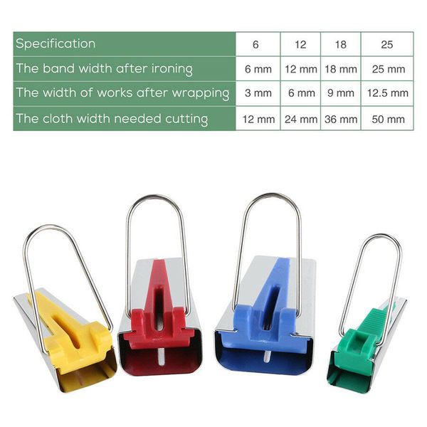 new 16pcs set bias tape maker kit for sewing quilting awl and binder foot tools sewing accessories usj99, Black
new 16pcs set bias tape maker kit for sewing quilting awl and binder foot tools sewing accessories usj99, Black