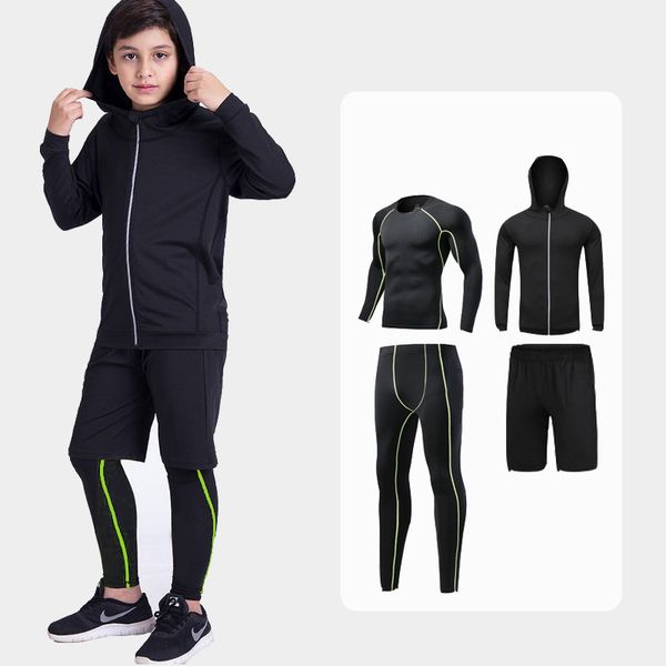 children's sportswear set football training and basketball training underwear quick-drying stretch clothing, Black;blue
children's sportswear set football training and basketball training underwear quick-drying stretch clothing, Black;blue