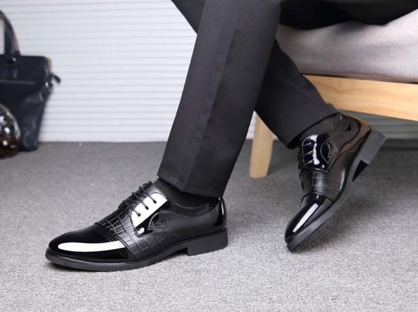2019 new spring men's business shoes dress personality korean version of british handsome men's shoes smooth breathable, Black
2019 new spring men's business shoes dress personality korean version of british handsome men's shoes smooth breathable, Black