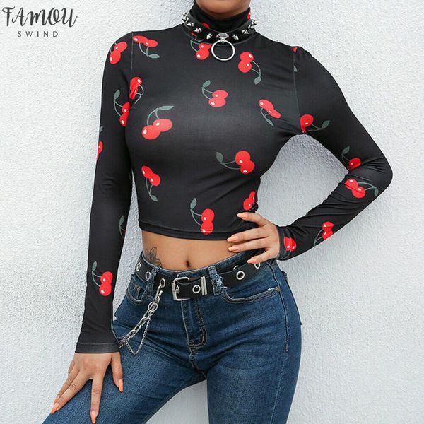 short women floral cherry flame printed see through transparent mesh crop long sleeve sheer slim ladies turtleneck t shirt, White
short women floral cherry flame printed see through transparent mesh crop long sleeve sheer slim ladies turtleneck t shirt, White