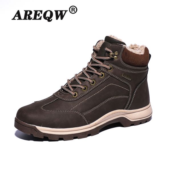 boots winter waterproof men's high-leather snow warm fur ankle outdoor sneakers big size 39-48, Black
boots winter waterproof men's high-leather snow warm fur ankle outdoor sneakers big size 39-48, Black