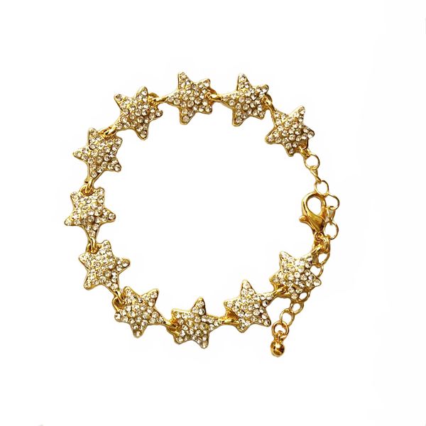 new ice out cubic zircon women's star bracelet gold silver color alloy material for gift, Black
new ice out cubic zircon women's star bracelet gold silver color alloy material for gift, Black