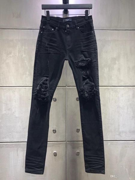 2019 new hole slim jeans men ripped tore up streetwear hip hop for men slim denim pants biker hole leisure trousers black, Blue
2019 new hole slim jeans men ripped tore up streetwear hip hop for men slim denim pants biker hole leisure trousers black, Blue