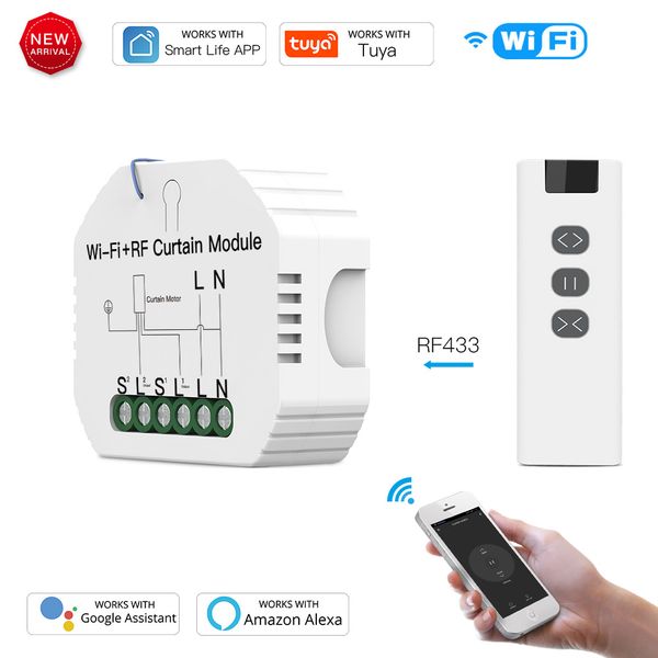tuya smart life rf wifi curtain switch module for roller shutter blind motor smart home google home amazon alexa voice control
tuya smart life rf wifi curtain switch module for roller shutter blind motor smart home google home amazon alexa voice control