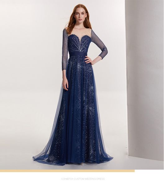 blue ladies dinner fashion banquet dress female 2019 new evening dress elegant dress company annual meeting party, Black;red
blue ladies dinner fashion banquet dress female 2019 new evening dress elegant dress company annual meeting party, Black;red