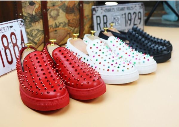 2019 fashion genuine leather men shoes zapatillas superstar casual low rivets men loafers shoes round toe flats da018
2019 fashion genuine leather men shoes zapatillas superstar casual low rivets men loafers shoes round toe flats da018