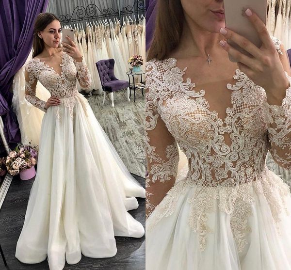 robes de mariée bohème wedding dresses v neck appliqued bridal gowns long sleeves tulle boho wedding dress cheap, White
robes de mariée bohème wedding dresses v neck appliqued bridal gowns long sleeves tulle boho wedding dress cheap, White