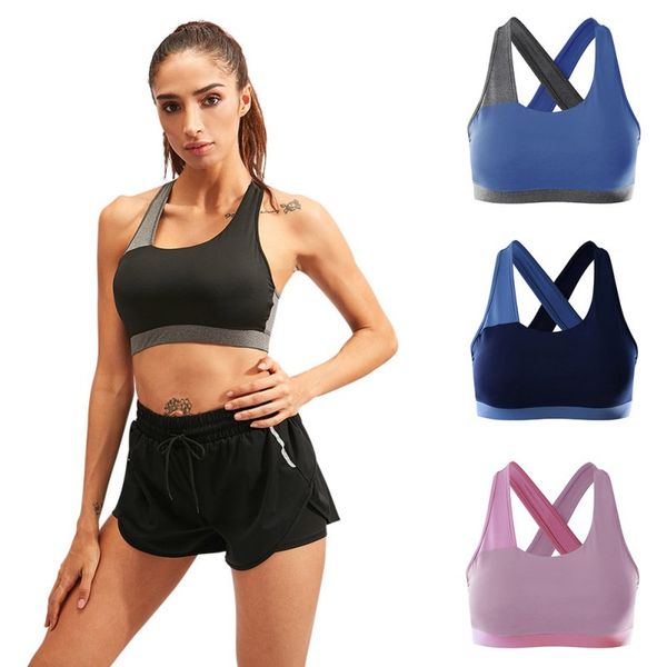 gym clothing women yoga sport bra shockproof back sports bras breathable athletic fitness running vest sportswear, White;black
gym clothing women yoga sport bra shockproof back sports bras breathable athletic fitness running vest sportswear, White;black