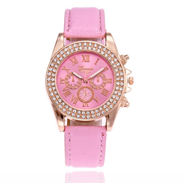 luxury rhinestone rose gold geneva watches women fashion leather wristwatches personality casual female quartz watch relogio feminino, Slivery;brown
luxury rhinestone rose gold geneva watches women fashion leather wristwatches personality casual female quartz watch relogio feminino, Slivery;brown