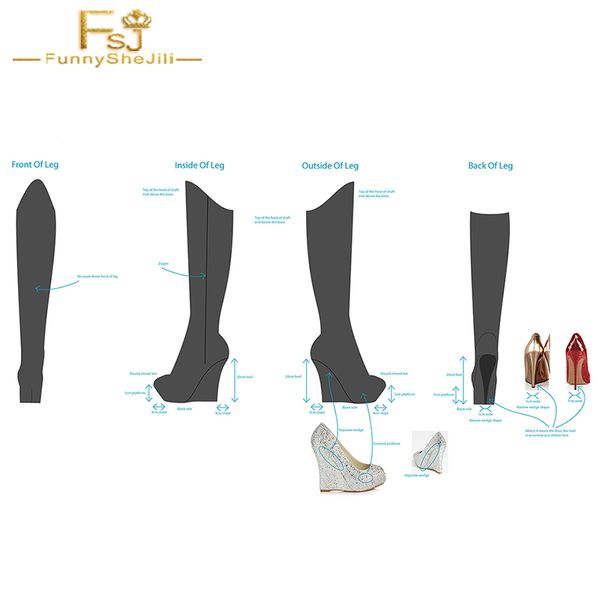 customization over knee high boots black patent leather platform wedges strange heel large size unique customer's design fsj
customization over knee high boots black patent leather platform wedges strange heel large size unique customer's design fsj
