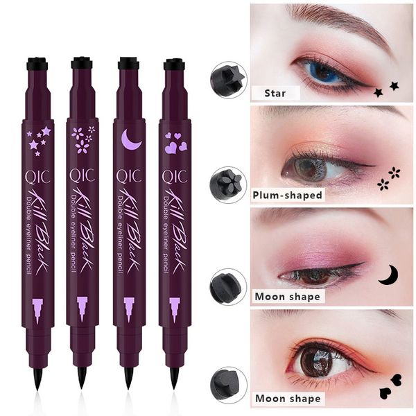 black liquid eyeliner pencil waterproof long lasting quick dry eye liner stamp with star moon heart plum blossom
black liquid eyeliner pencil waterproof long lasting quick dry eye liner stamp with star moon heart plum blossom