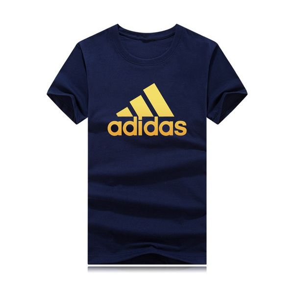 

2018Summer хлопок мужчины футболка новые ADI логотип печати мода марка одежды футболка