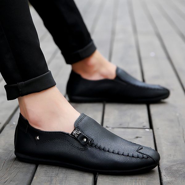 casual summer men shoes mens solid light comfortable black flat shoes zipper loafers leather footwear sneakers mocassin homme 89
casual summer men shoes mens solid light comfortable black flat shoes zipper loafers leather footwear sneakers mocassin homme 89