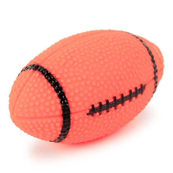 pet puppy dog squeaky fetch toys sports ball football bite resistant squeeze chew toy for aggressive chewers sound pet products 
pet puppy dog squeaky fetch toys sports ball football bite resistant squeeze chew toy for aggressive chewers sound pet products