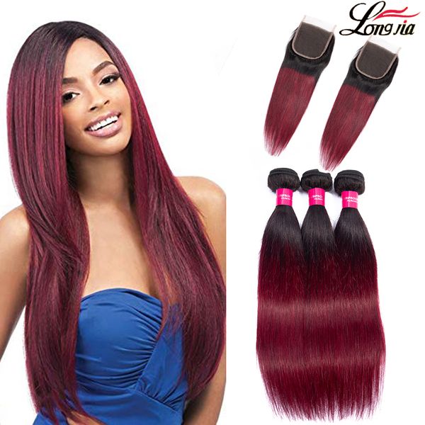 1b/99j peruvian human hair bundles with closure 4*4 lace closure with 3/4 bundles straight human hair extension, Black;brown
1b/99j peruvian human hair bundles with closure 4*4 lace closure with 3/4 bundles straight human hair extension, Black;brown