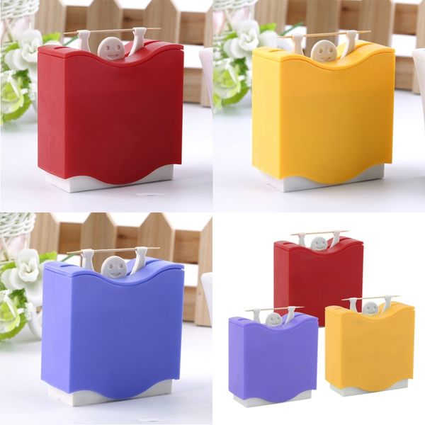 1 pcs weight lifter automatic toothpick holder bucket home bar table accessories random color toothpick holders
1 pcs weight lifter automatic toothpick holder bucket home bar table accessories random color toothpick holders