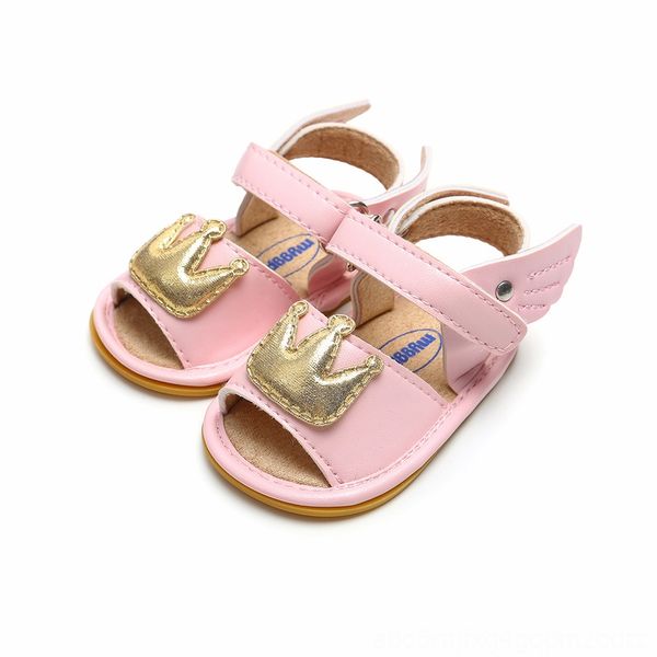 summer infant baby girl sandals pu leather angel wings gold crown sandals shoes antislip rubber sole party princess dress first walkers shoe, Black;red 
summer infant baby girl sandals pu leather angel wings gold crown sandals shoes antislip rubber sole party princess dress first walkers shoe, Black;red