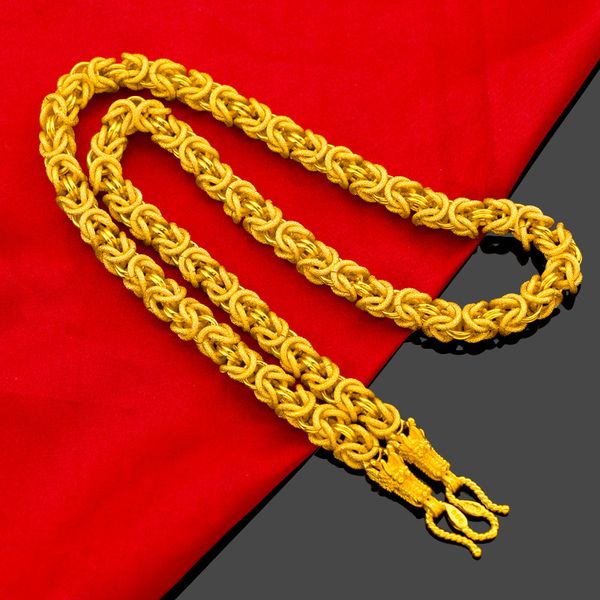men necklace dragon texture copper plated male10mm thick gold chain exaggerated personality luxury classic jewelry, Silver
men necklace dragon texture copper plated male10mm thick gold chain exaggerated personality luxury classic jewelry, Silver