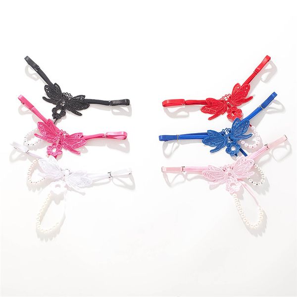 women's open lace adjustable panties ladies g-string thong soft lingerie low waist hollow out briefs ing, Black;white 
women's open lace adjustable panties ladies g-string thong soft lingerie low waist hollow out briefs ing, Black;white