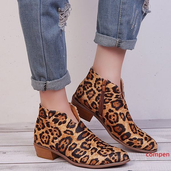 2019 fashion cross-border new leopard large size thick wit female europe and the united states side zipper with pointed boots and bare boot
2019 fashion cross-border new leopard large size thick wit female europe and the united states side zipper with pointed boots and bare boot