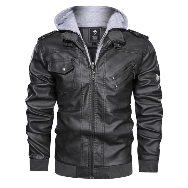 new arrival men pu leather jacket autumn and winter mens solid color jackets coat with hooded mens plus size jackets, Black;brown
new arrival men pu leather jacket autumn and winter mens solid color jackets coat with hooded mens plus size jackets, Black;brown