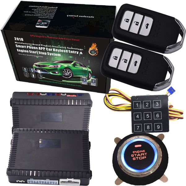 english russian and portuguese version pke car alarm kit with remote engine start/sand push button start stop
english russian and portuguese version pke car alarm kit with remote engine start/sand push button start stop
