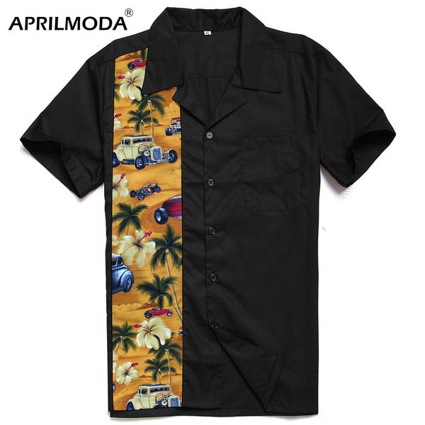 2019 summer men short sleeve hawaiian shirt retro vintage 50s hawaii shirt casual beach hawaii shirts slim fit male blouse, White;black
2019 summer men short sleeve hawaiian shirt retro vintage 50s hawaii shirt casual beach hawaii shirts slim fit male blouse, White;black