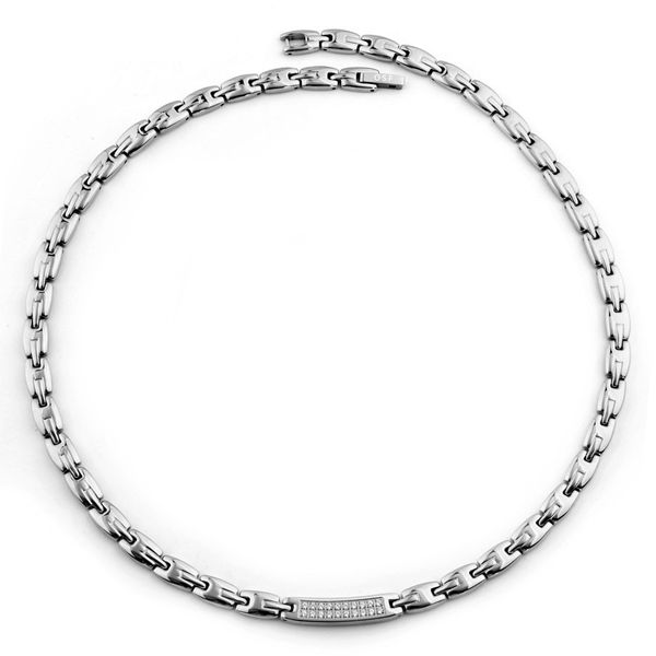 316l stainless steel germanium necklace biomagnetic healthy energy fitness charm and zircon jewelry valentine's day gift, Silver
316l stainless steel germanium necklace biomagnetic healthy energy fitness charm and zircon jewelry valentine's day gift, Silver