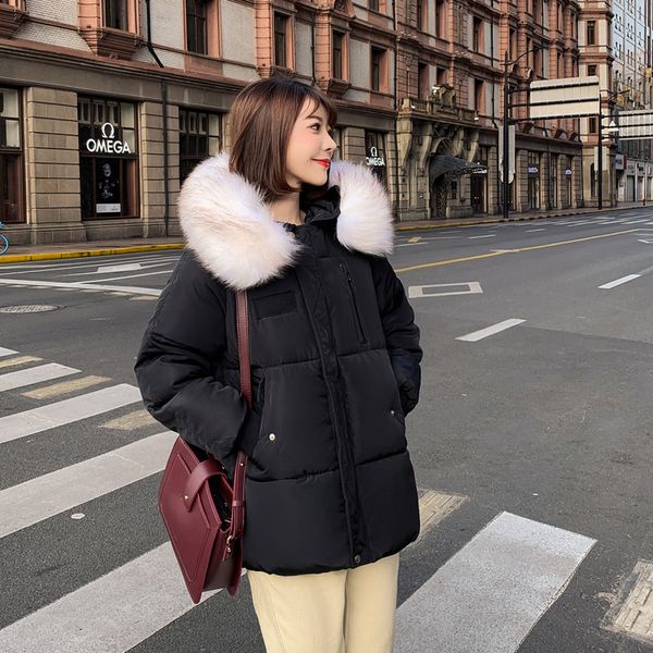 down winter jacket women fur hooded parka long coats fur collar padded coat women warm thicken jaqueta feminina, Black
down winter jacket women fur hooded parka long coats fur collar padded coat women warm thicken jaqueta feminina, Black