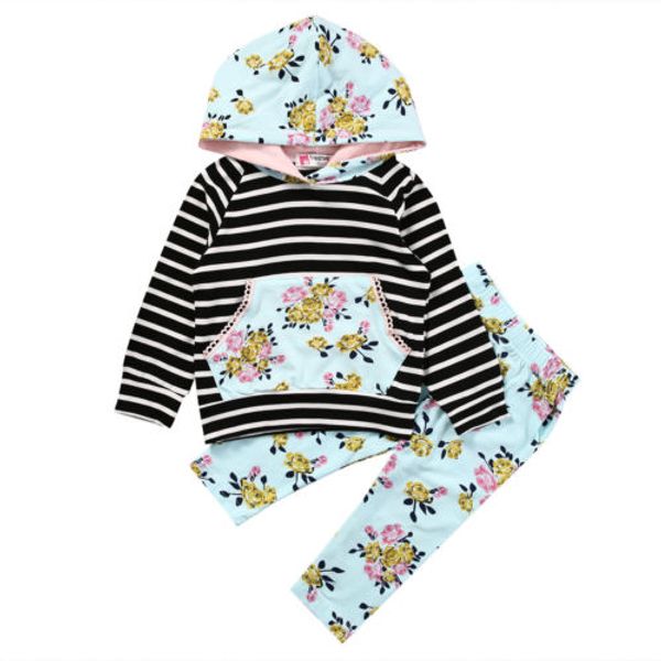 newborn infant kid toddler baby girl clothes stripe long sleeve t shirt+floral pants leggings infant outfit clothes set 0-18m, Pink;blue
newborn infant kid toddler baby girl clothes stripe long sleeve t shirt+floral pants leggings infant outfit clothes set 0-18m, Pink;blue