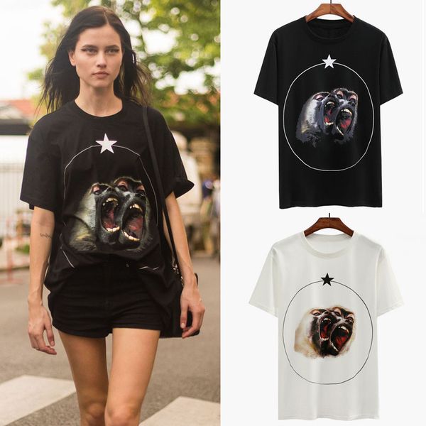 2021 ss girls t shirt monkey brothers print tee female 100% cotton round collar tshirt women's, White
2021 ss girls t shirt monkey brothers print tee female 100% cotton round collar tshirt women's, White