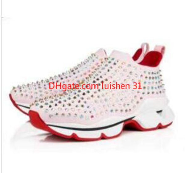 arrival krystal spike sock donna flat sneakers designer luxury mens red bottom shoes women rivet spiky sock junior spikes flat shoes f10, Black
arrival krystal spike sock donna flat sneakers designer luxury mens red bottom shoes women rivet spiky sock junior spikes flat shoes f10, Black