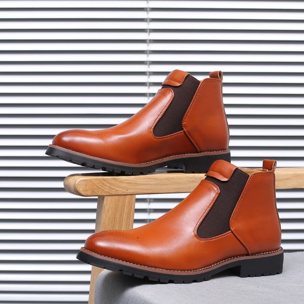 yomior fashion pointed toe casual men leather shoes british work ankle boots autumn winter formal dress brogue boots big size, Black
yomior fashion pointed toe casual men leather shoes british work ankle boots autumn winter formal dress brogue boots big size, Black