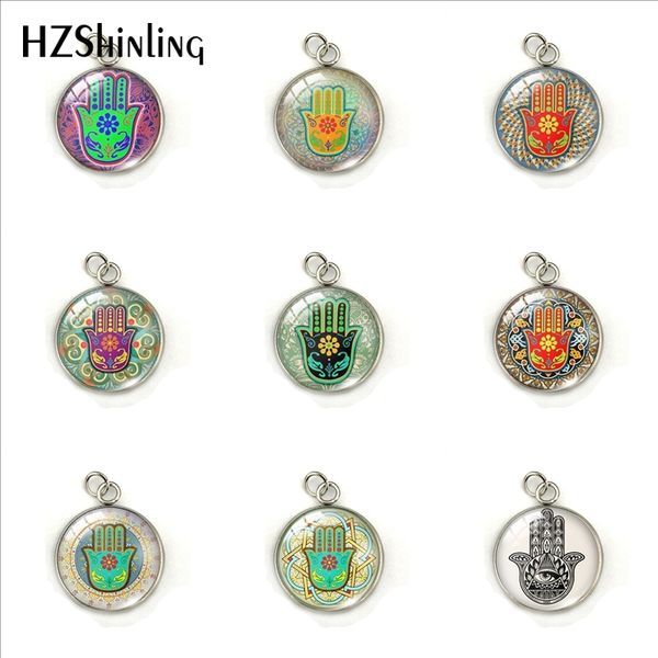 lucky hamsa hand glass cabochon stainless steel pendant lucky hamsa hand print jewelry charms gifts for yoga lover, Silver
lucky hamsa hand glass cabochon stainless steel pendant lucky hamsa hand print jewelry charms gifts for yoga lover, Silver