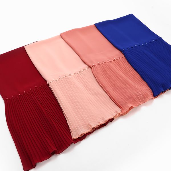 10pcs/lot beads patchwork pleat pearl bubble chiffon scarf shawls hijab drape stitching crinkled muslim scarves/scarf 23color
10pcs/lot beads patchwork pleat pearl bubble chiffon scarf shawls hijab drape stitching crinkled muslim scarves/scarf 23color