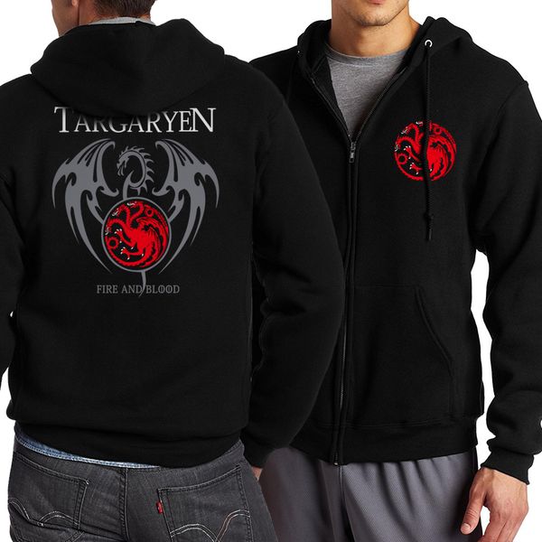 new targaryen fire & blood men hoodie 2018 spring autumn sweatshirt zip up hoodie men tracksuits harajuku hoody, Black
new targaryen fire & blood men hoodie 2018 spring autumn sweatshirt zip up hoodie men tracksuits harajuku hoody, Black