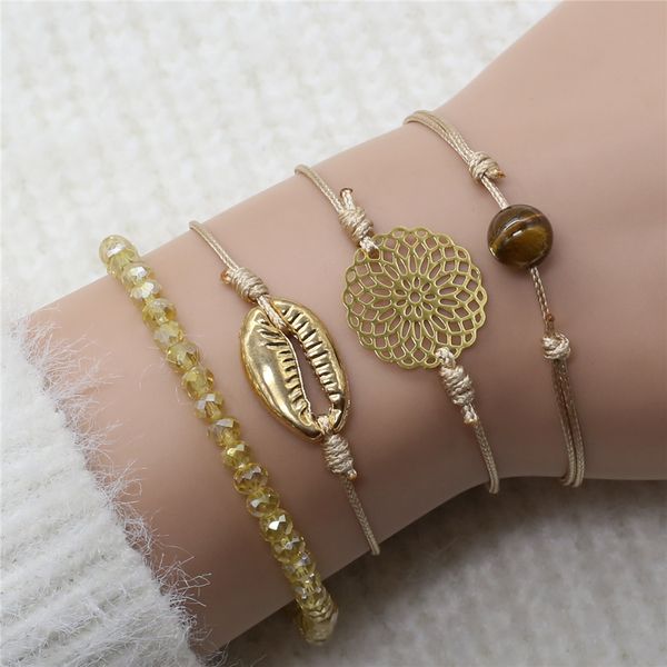 brown boho friendship couple bracelet femme bileklik lovers charm men bracelets for women bransoletki damskie jewelry pulsera, Golden;silver 
brown boho friendship couple bracelet femme bileklik lovers charm men bracelets for women bransoletki damskie jewelry pulsera, Golden;silver