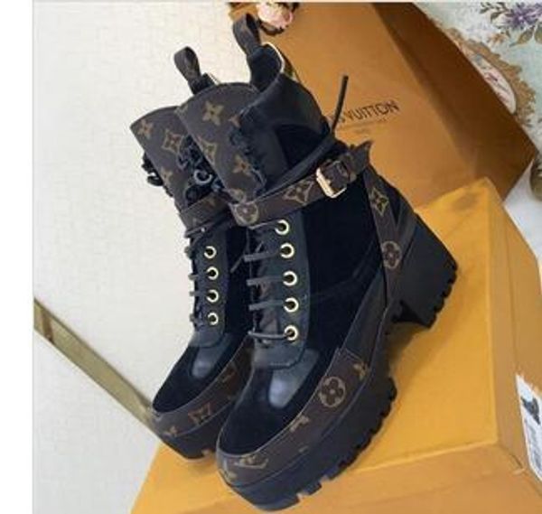 laureate de boots womens famous boots with leather ladies platform chunky heels ankle bootie high shoes with box, Black
laureate de boots womens famous boots with leather ladies platform chunky heels ankle bootie high shoes with box, Black