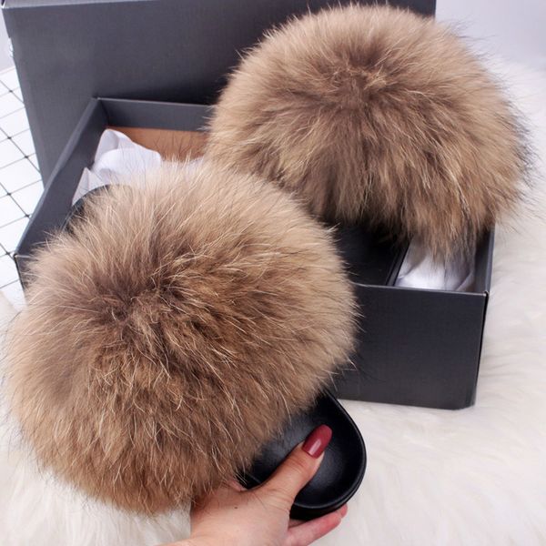 women fur slippers fox fur slides fox hair flip flops fluffy flat furry house slipper woman fur sandals 2020 brand luxury shoes, Black
women fur slippers fox fur slides fox hair flip flops fluffy flat furry house slipper woman fur sandals 2020 brand luxury shoes, Black