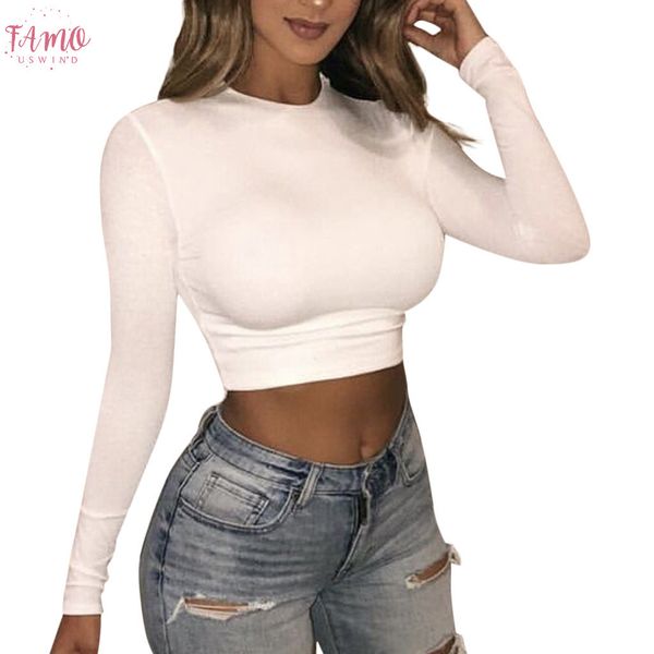 short tshirt crop club long sleeve women shirts korean black burgundy clothes turtleneck basic short t shirt, White
short tshirt crop club long sleeve women shirts korean black burgundy clothes turtleneck basic short t shirt, White