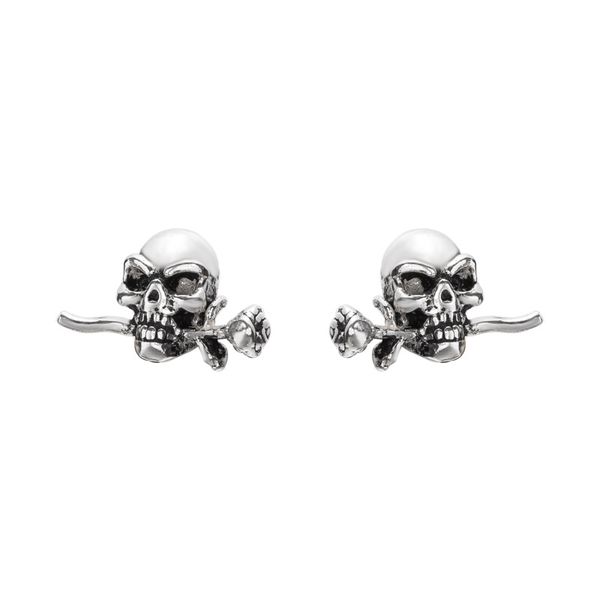 skull with roses in its mouth stud earring 100% 925 sterling silver jewelry antique punk style romantic party gift women earring, Golden;silver
skull with roses in its mouth stud earring 100% 925 sterling silver jewelry antique punk style romantic party gift women earring, Golden;silver